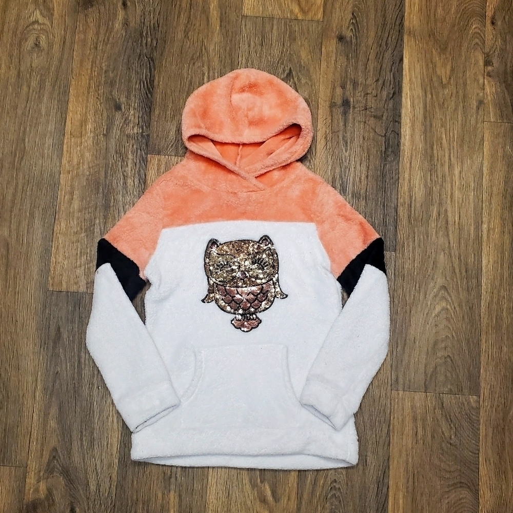 Miss chievous girls Fleece pull over hoodie size L